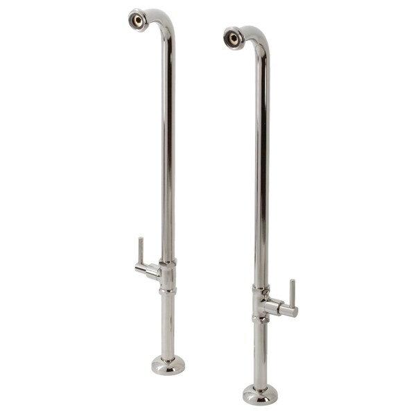 Aqua Vintage AE810S6DL Freestanding Tub Supply Line, Polished Nickel AE810S6DL - main